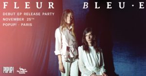 Fleur bleu•e au Pop-up du Label