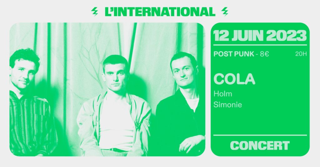 Concert Cola, Holm et Simonie à l'International