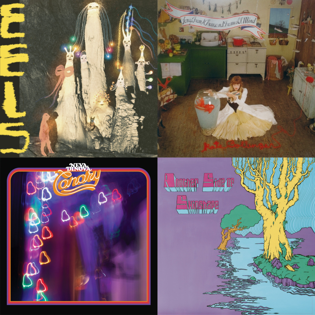 album Being Dead EELS Kate Bollinger Songs From A Thousand Frames Of Mind Neva Dinova Canary Skinshape Another Side Of Skinshape