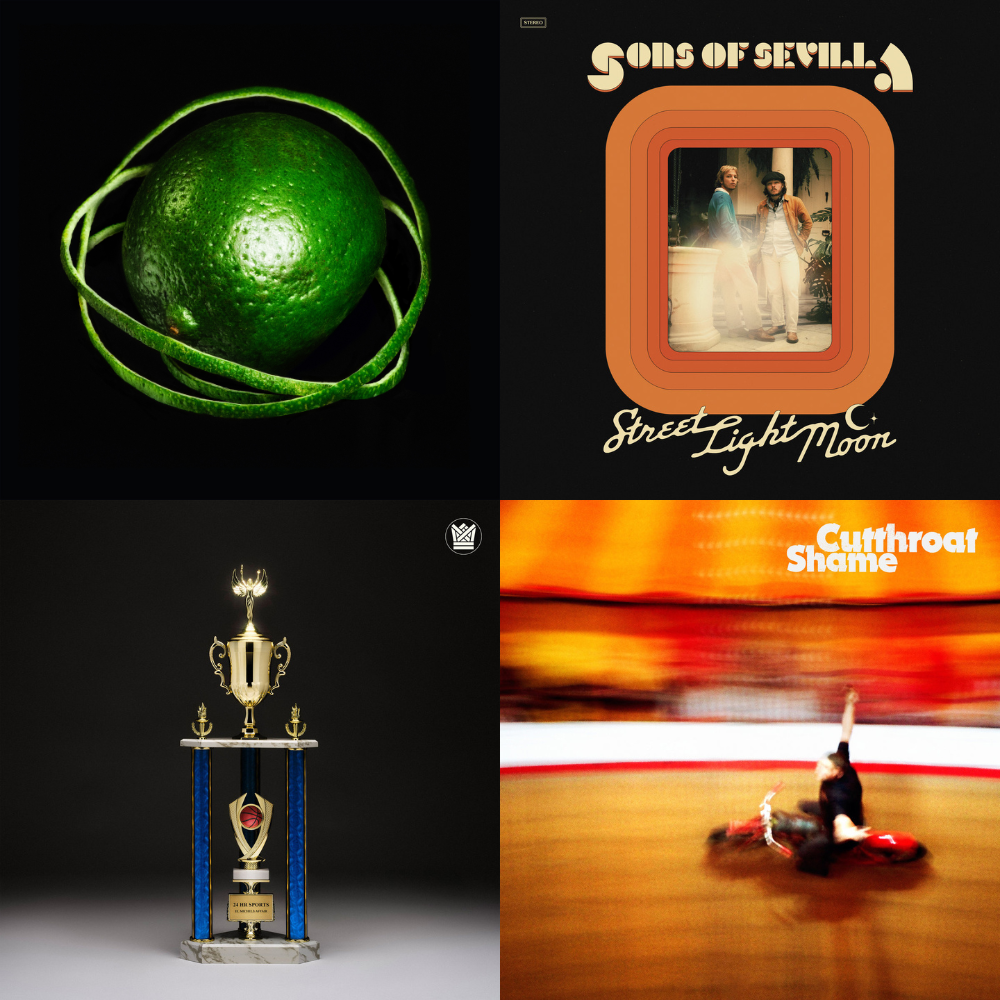 albums Big Thief - Double Infinity
Sons of Sevilla - Street Light Moon
El Michels Affair - 24 Hr Sports
Shame - Cutthroat