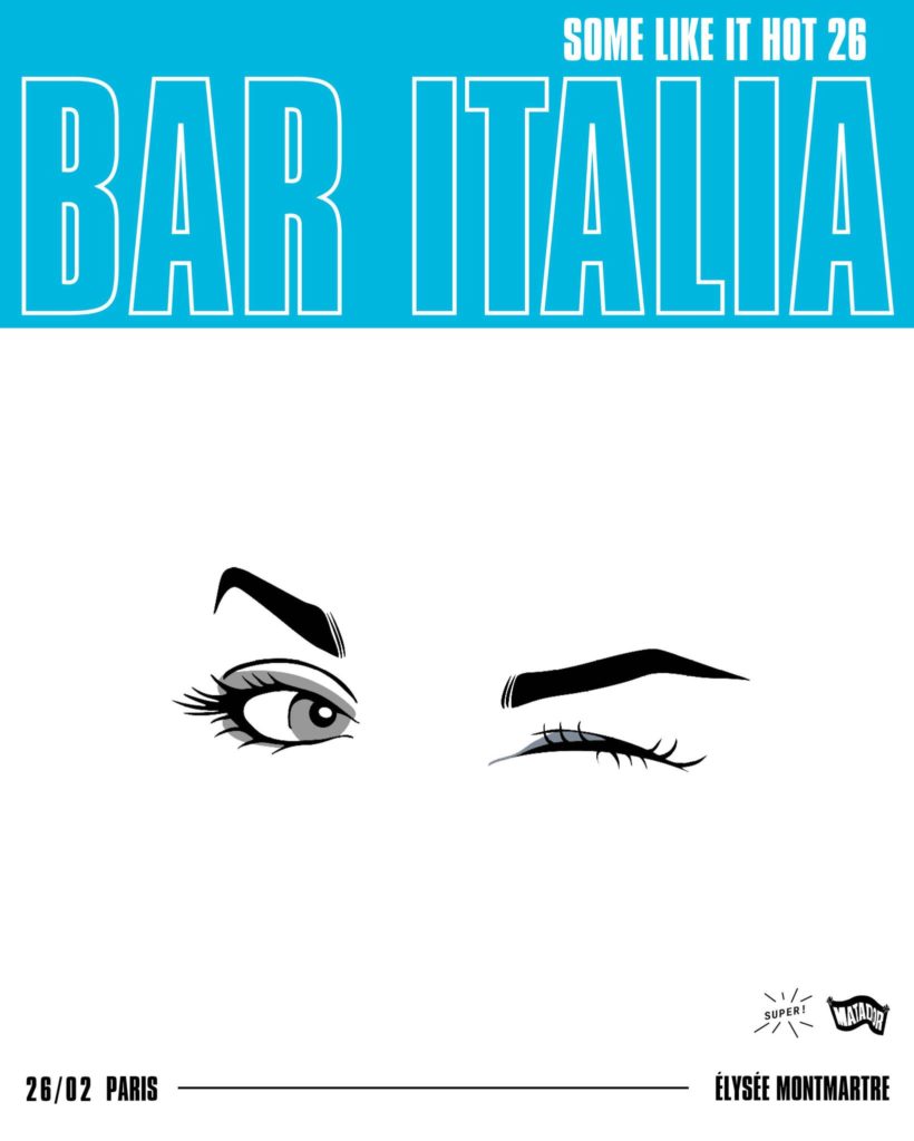 Concert Bar Italia à l'Elysée Montmartre Paris